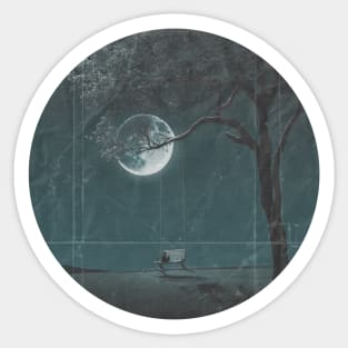 Full moon Sticker